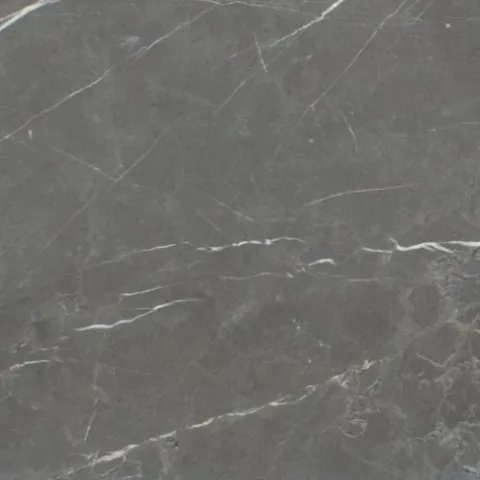 Pietra Grey Antique — тёмно-серый мрамор с выразительными белыми прожилками и матовой, бархатистой поверхностью.