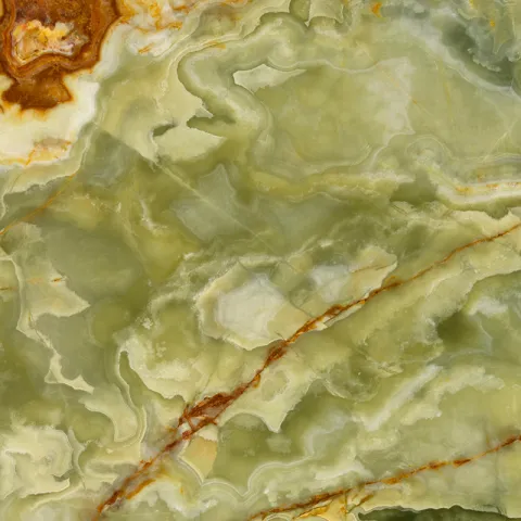 ONYX GREEN — насыщенный зелёный полупрозрачный оникс с естественными прожилками, идеально подходит для подсвеченных декоративных панелей и стильных интерьерных акцентов
